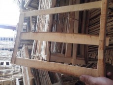  مصالح ساختمانی | چوب در جعبه 3 تکه کاهویی