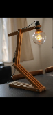  تجهیزات روشنایی | آباژور چراغ مطالعه چوبی